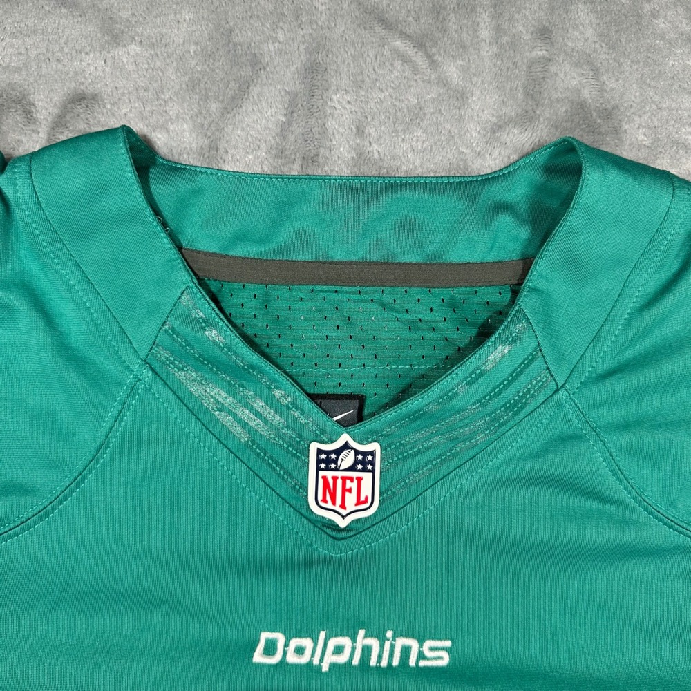 Nike Miami Dolphins Dan Marino 13 Stitched NFL Jersey Teal Mens 48 XL - Picture 5 of 12